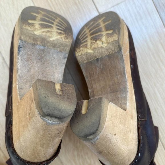 No.6 Brown clog boots in high heel - Picture 2 of 4